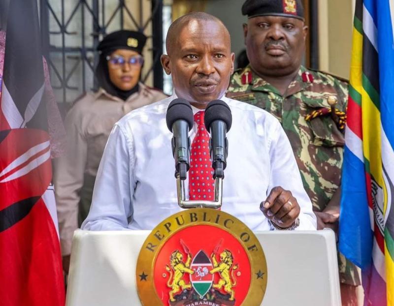 File image of Interior CS Kithure Kindiki.